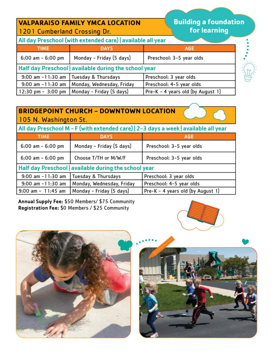 Preschool | Valparaiso Family YMCA